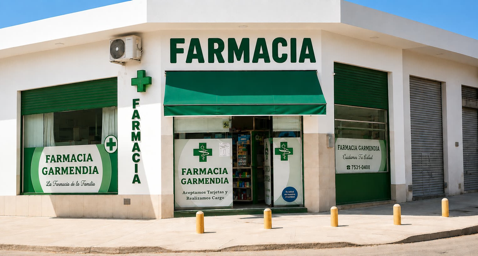 Frente de Farmacia Garmendia en Garmendia 3402, Laferrere